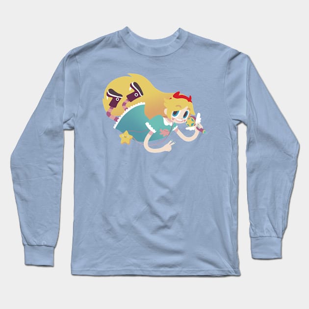 Star Butterfly Long Sleeve T-Shirt by fawndraw